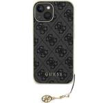 GUESS GUHCP15SGF4G4G IPHONE 15/14/13 6.1 "GRAY / GRAY HARDCASE 4G CHARMS COLLECTION