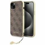 GUESS GUHCP15SGF4GBB IPHONE 15/14/13 6.1 "BRONZE / BROWN HARDCASE 4G CHARMS COLLECTION