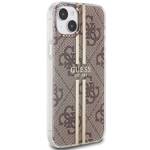 GUESS GUHCP15SH4SH4SGW IPHONE 15/14/13 6.1 "BROWN / BROWN HARDCASE IML 4G GOLD STRIPE