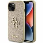 GUESS GUHCP15SHG4SGD IPHONE 15/14/13 6.1 "GOLD / GOLD HARDCASE GLITTER SCRIPT BIG 4G