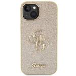 GUESS GUHCP15SHG4SGD IPHONE 15/14/13 6.1 "GOLD / GOLD HARDCASE GLITTER SCRIPT BIG 4G