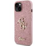 GUESS GUHCP15SHG4SGP IPHONE 15/14/13 6.1 "PINK / PINK HARDCASE GLITTER SCRIPT BIG 4G