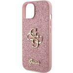 GUESS GUHCP15SHG4SGP IPHONE 15/14/13 6.1 "PINK / PINK HARDCASE GLITTER SCRIPT BIG 4G