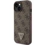 GUESS GUHCP15SP4TDPW IPHONE 15/14/13 6.1 "BROWN / BROWN HARDCASE LEATHER 4G TRIANGLE STRASS