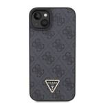 GUESS GUHCP15SP4TDSCPK IPHONE 15/14/13 6.1 "BLACK / BLACK HARDCASE CROSSBODY 4G METAL LOGO