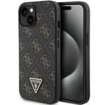 GUESS GUHCP15SPG4GPK IPHONE 15/14/13 6.1 "BLACK / BLACK HARDCASE 4G TRIANGLE METAL LOGO