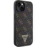 GUESS GUHCP15SPG4GPK IPHONE 15/14/13 6.1 "BLACK / BLACK HARDCASE 4G TRIANGLE METAL LOGO