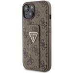 GUESS GUHCP15SPGS4TDW IPHONE 15/14/13 6.1 "BROWN / BROWN HARDCASE GRIP STAND 4G TRIANGLE STRASS