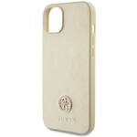 GUESS GUHCP15SPS4DGPD IPHONE 15/14/13 6.1 "GOLD / GOLD HARDCASE LEATHER 4G METAL LOGO STRASS