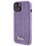 GUESS GUHCP15SPSFDGS IPHONE 15/14/13 6.1 "PURPLE / PURPLE HARDCASE SEQUIN SCRIPT METAL