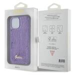 GUESS GUHCP15SPSFDGS IPHONE 15/14/13 6.1 "PURPLE / PURPLE HARDCASE SEQUIN SCRIPT METAL