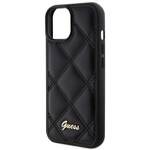 GUESS GUHCP15SPSQSQSK IPHONE 15/14/13 6.1 "BLACK / BLACK HARDCASE QUILTD METAL LOGO