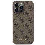 GUESS GUHCP15XG4GFBR IPHONE 15 PRO MAX 6.7 "BRONZE/BROWN HARD CASE 4G METAL GOLD LOGO