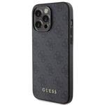 GUESS GUHCP15XG4GFGR IPHONE 15 PRO MAX 6.7 "GRAY/GRAY HARD CASE 4G METAL GOLD LOGO