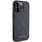 GUESS GUHCP15XG4GFGR IPHONE 15 PRO MAX 6.7 "GRAY/GRAY HARD CASE 4G METAL GOLD LOGO