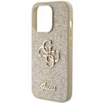 GUESS GUHCP15XHG4SGD IPHONE 15 PRO MAX 6.7 "ZLOTY/GOLD HARDCASE GLITTER SCRIPT BIG 4G