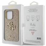 GUESS GUHCP15XHG4SGD IPHONE 15 PRO MAX 6.7 "ZLOTY/GOLD HARDCASE GLITTER SCRIPT BIG 4G