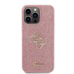 GUESS GUHCP15XHG4SGP IPHONE 15 PRO MAX 6.7 "PINK/PINK HARDCASE GLITTER SCRIPT BIG 4G