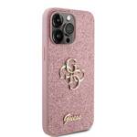 GUESS GUHCP15XHG4SGP IPHONE 15 PRO MAX 6.7 "PINK/PINK HARDCASE GLITTER SCRIPT BIG 4G