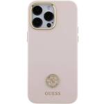 GUESS GUHCP15XM4DGPPP IPHONE 15 PRO MAX 6.7 "LIGHT PINK/PINK HARDCASE SILICONE LOGO STRASS 4G