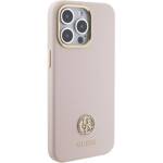 GUESS GUHCP15XM4DGPPP IPHONE 15 PRO MAX 6.7 "LIGHT PINK/PINK HARDCASE SILICONE LOGO STRASS 4G