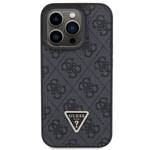 GUESS GUHCP15XP4TDPK IPHONE 15 PRO MAX 6.7 "BLACK/BLACK HARDCASE LEATHER 4G DIAMOND TRIANGLE