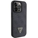 GUESS GUHCP15XP4TDPK IPHONE 15 PRO MAX 6.7 "BLACK/BLACK HARDCASE LEATHER 4G DIAMOND TRIANGLE