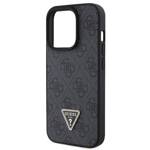 GUESS GUHCP15XP4TDPK IPHONE 15 PRO MAX 6.7 "BLACK/BLACK HARDCASE LEATHER 4G DIAMOND TRIANGLE