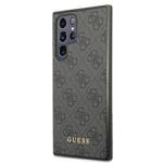 GUESS GUHCS22LG4GFGR S22 ULTRA S908 GRAY/GRAY HARD CASE 4G METAL GOLD LOGO