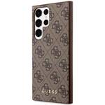 GUESS GUHCS23LG4GFBR S23 ULTRA S918 BRONZE/BROWN HARD CASE 4G METAL GOLD LOGO