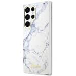 GUESS GUHCS23LPCUMAH S23 ULTRA S918 WHITE/WHITE HARDCASE MARBLE