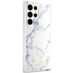 GUESS GUHCS23LPCUMAH S23 ULTRA S918 WHITE/WHITE HARDCASE MARBLE