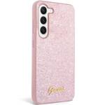 GUESS GUHCS23MHGGSHP S23+ S916 PINK/PINK HARD CASE GLITTER SCRIPT