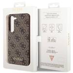 GUESS GUHCS23SG4GFBR S23 S911 BRONZE/BROWN HARD CASE 4G METAL GOLD LOGO