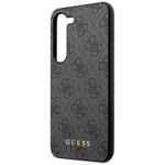 GUESS GUHCS23SG4GFGR S23 S911 GRAY/GRAY HARDCASE 4G METAL GOLD LOGO