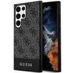 GUESS GUHCS24LG4GLGR S24 ULTRA S928 CZARNY/BLACK HARDCASE 4G STRIPE COLLECTION