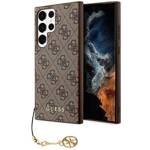 GUESS GUHCS24LGF4GBR S24 ULTRA S928 BRONZE/BROWN HARDCASE 4G CHARMS COLLECTION