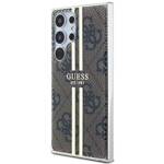 GUESS GUHCS24LH4SGW S24 ULTRA S928 BROWN/BROWN HARDCASE IML 4G GOLD STRIPE