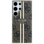 GUESS GUHCS24LH4SGW S24 ULTRA S928 BROWN/BROWN HARDCASE IML 4G GOLD STRIPE