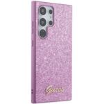 GUESS GUHCS24LHGGSHU S24 ULTRA S928 PURPLE/PURPLE HARDCASE GLITTER SCRIPT