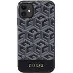 GUESS GUHMN61HGCFSEK IPHONE 11 / XR 6.1 "BLACK / BLACK HARDCASE GCUBE STRIPES MAGSAFE