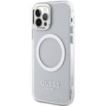 GUESS GUHMP12MHTRMS IPHONE 12/12 PRO 6.1 "SILVER/SILVER HARD CASE METAL OUTLINE MAGSAFE