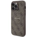 GUESS GUHMP13LG4GFRW IPHONE 13 PRO / 13 6.1 "BROWN / BROWN HARDCASE 4G COLLECTION LEATHER METAL LOGO MAGSAFE