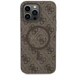 GUESS GUHMP13LG4GFRW IPHONE 13 PRO / 13 6.1 "BROWN / BROWN HARDCASE 4G COLLECTION LEATHER METAL LOGO MAGSAFE