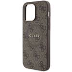 GUESS GUHMP13LG4GFRW IPHONE 13 PRO / 13 6.1 "BROWN / BROWN HARDCASE 4G COLLECTION LEATHER METAL LOGO MAGSAFE