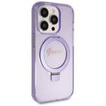 GUESS GUHMP13LHRSGU IPHONE 13 PRO / 13 6.1 "PURPLE / PURPLE HARDCASE RING STAND SCRIPT GLITTER MAGSAFE