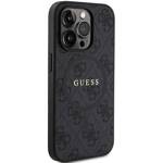 GUESS GUHMP13XG4GFRK IPHONE 13 PRO MAX 6.7 "BLACK/BLACK HARDCASE 4G COLLECTION LEATHER METAL LOGO MAGSAFE