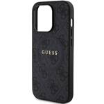 GUESS GUHMP13XG4GFRK IPHONE 13 PRO MAX 6.7 "BLACK/BLACK HARDCASE 4G COLLECTION LEATHER METAL LOGO MAGSAFE