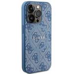 GUESS GUHMP14LG4GFRB IPHONE 14 PRO 6.1 "BLUE/BLUE HARDCASE 4G COLLECTION LEATHER METAL MAGSAFE LOGO