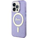 GUESS GUHMP14LHCGUG IPHONE 14 PRO 6.1 "PURPLE/PURPLE HARDCASE GLITTER GOLD MAGSAFE